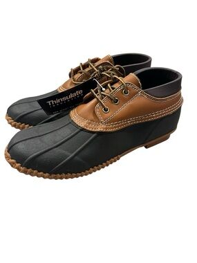 SOGGS 3M Thinsulate Men's Black  Brown Duck Gum Style Shoes 12 Waterproof NWT